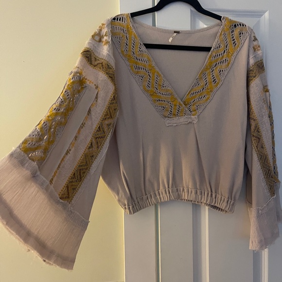 FREE PEOPLE CROSS COUNTRY BLOUSE TOP - Picture 5 of 5